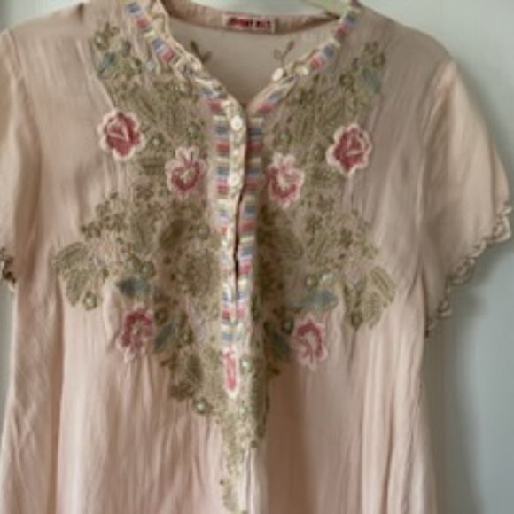 Johnny Was Pink Tunic/Blouse - Picture 2 of 5